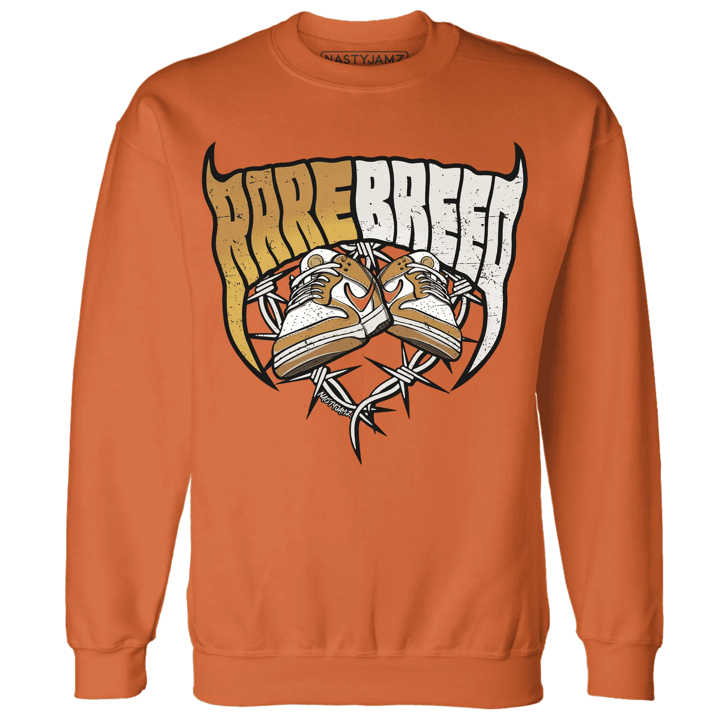 Dunk-Low-Retro-Wheat-Orange-NastyJamz-Sweatshirt-Match-Rare-Breed-Sneaker