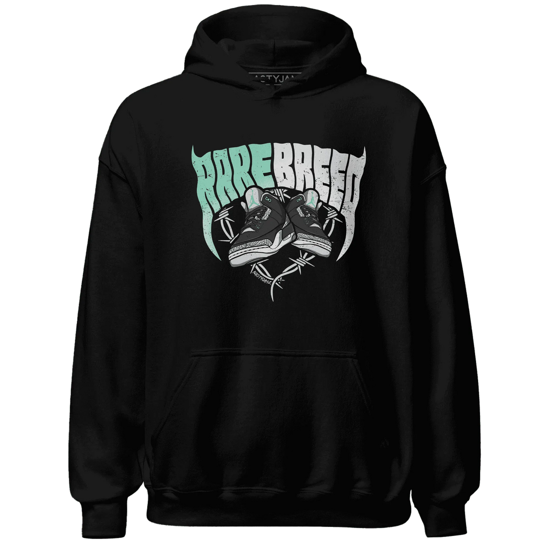 Green-Glow-3s-Hoodie-Match-Rare-Breed-Sneaker