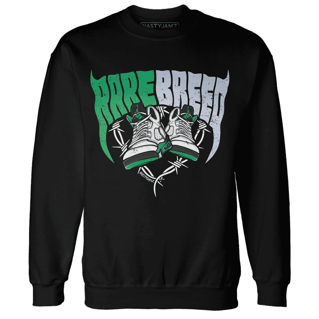 Lucky-Green-5s-Sweatshirt-Match-Rare-Breed-Sneaker