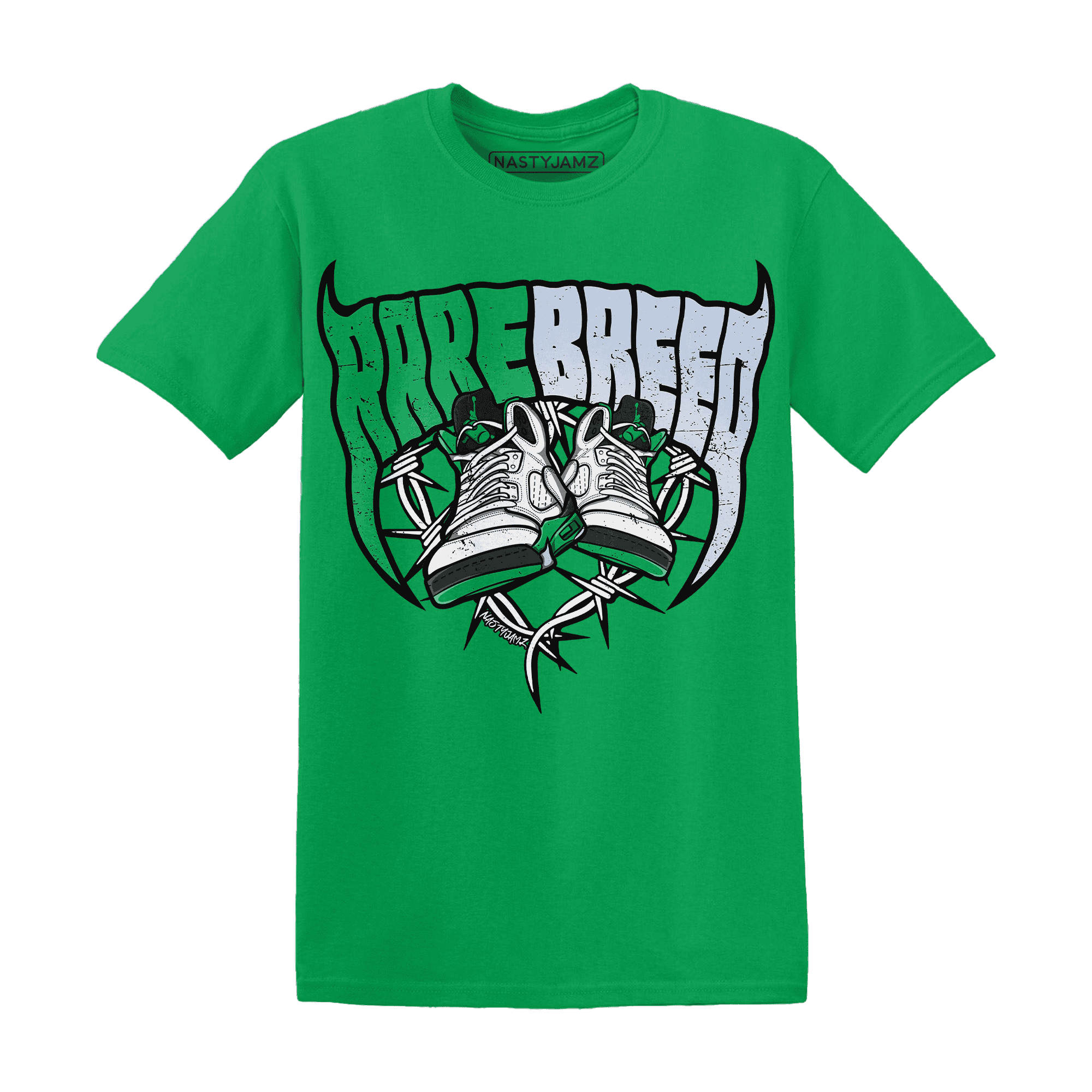 Lucky-Green-5s-T-Shirt-Match-Rare-Breed-Sneaker