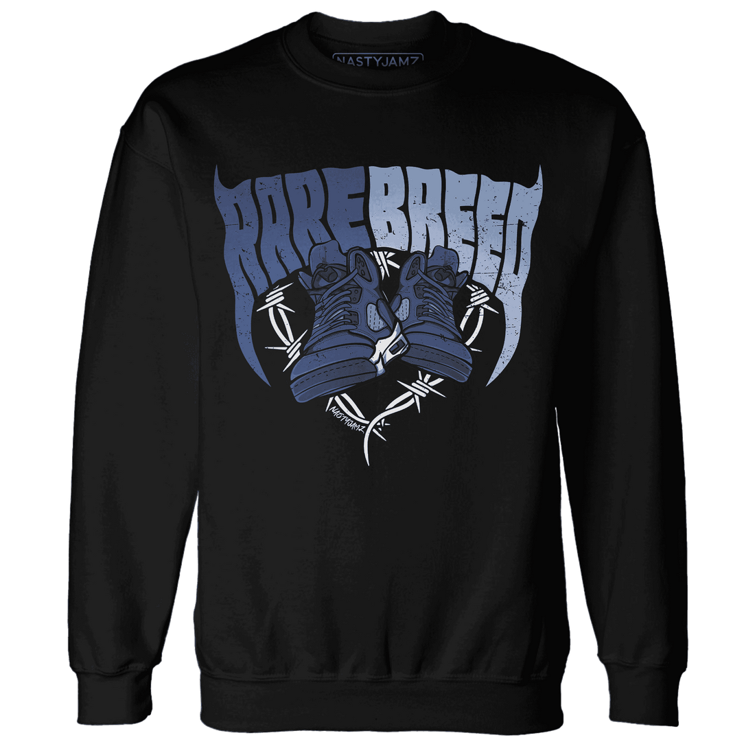 Midnight-Navy-5s-Sweatshirt-Match-Rare-Breed-Sneaker