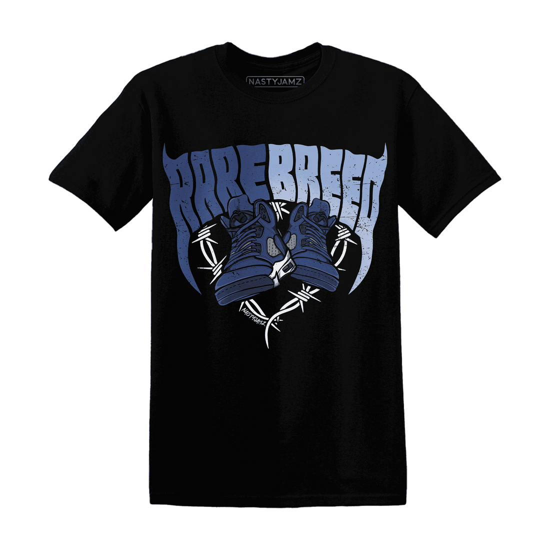 Midnight-Navy-5s-T-Shirt-Match-Rare-Breed-Sneaker