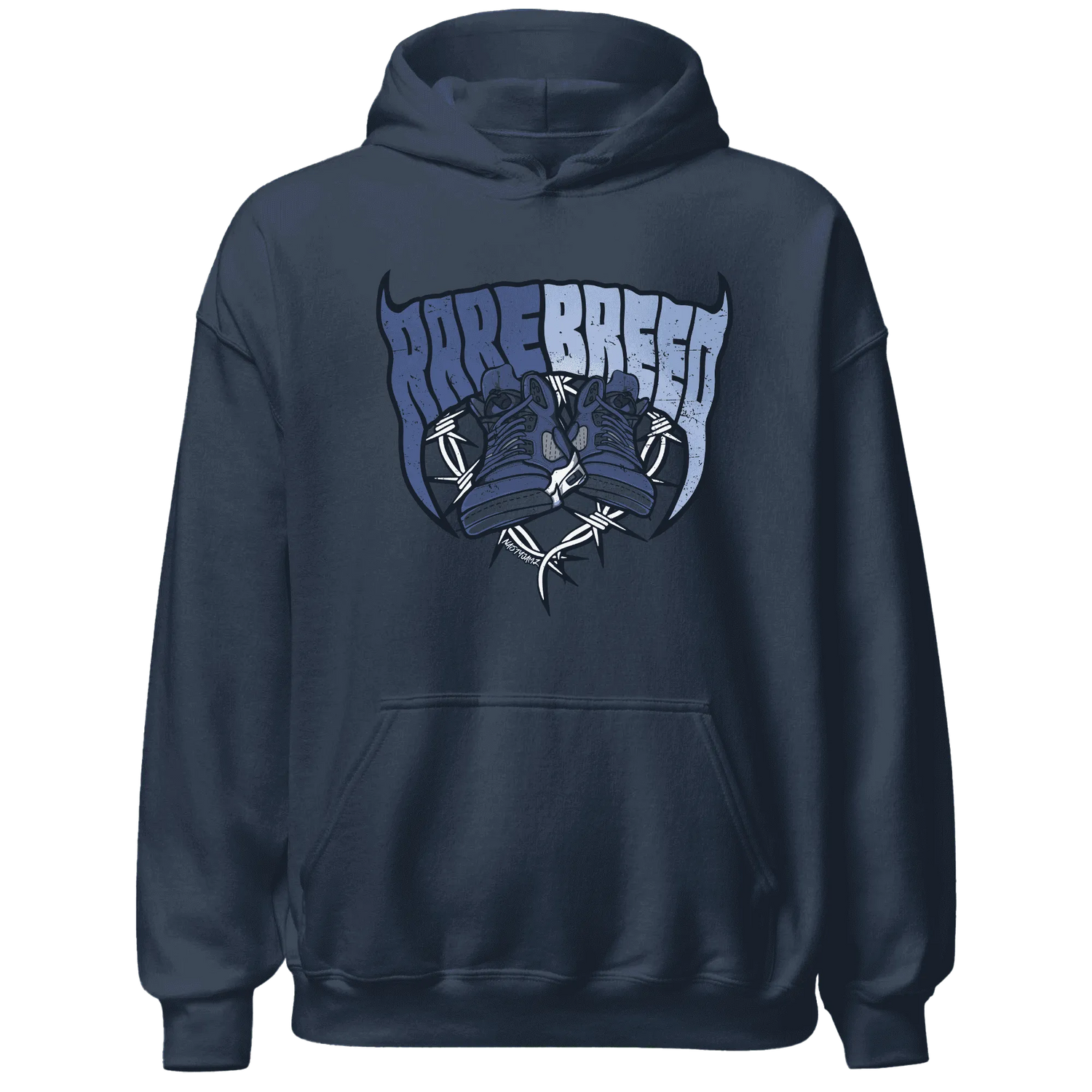Midnight-Navy-5s-Hoodie-Match-Rare-Breed-Sneaker