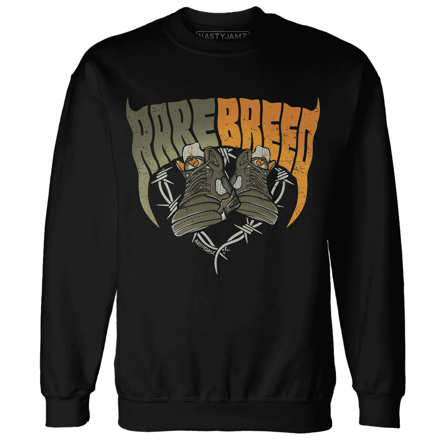 Olive-5s-Sweatshirt-Match-Rare-Breed-Sneaker