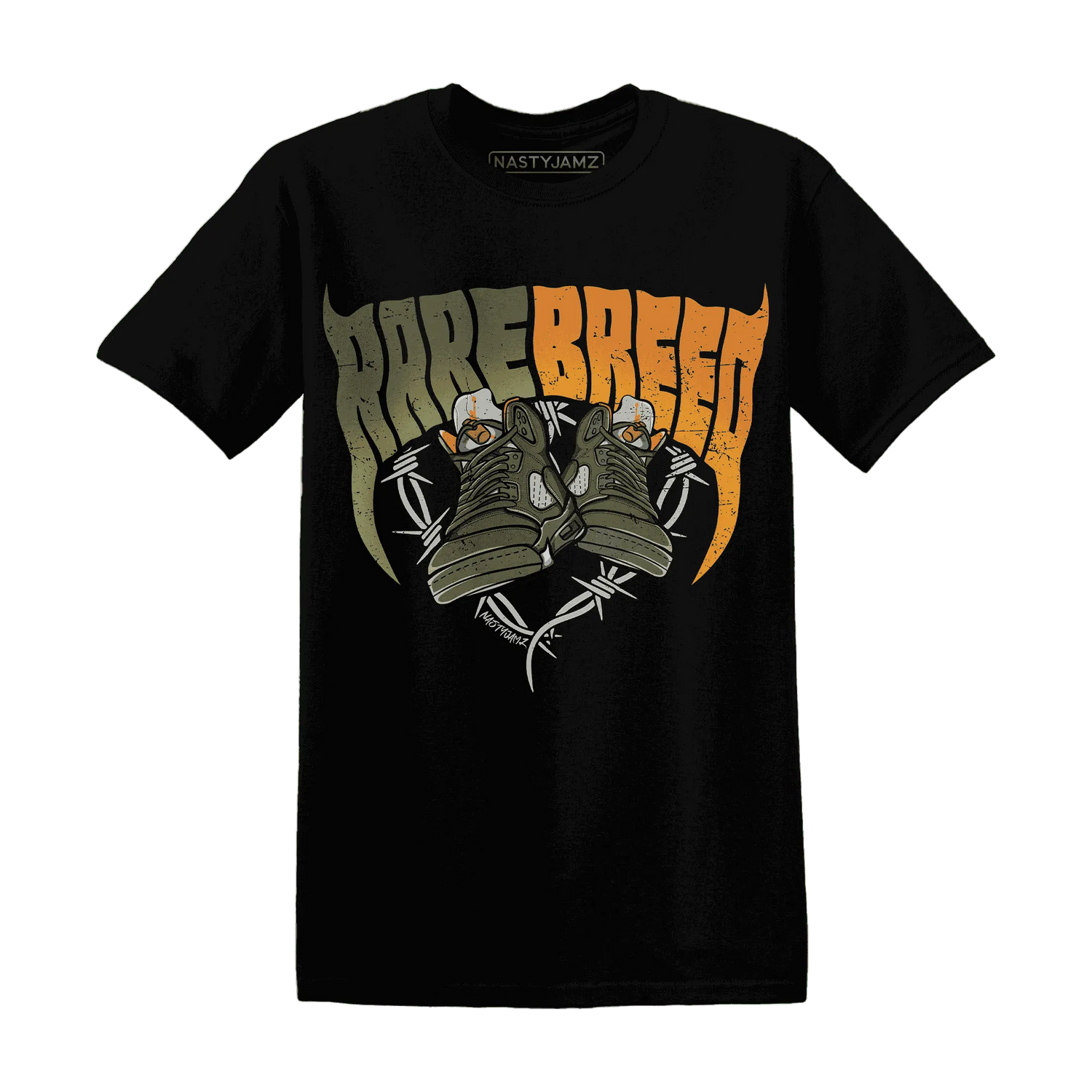 Olive-5s-T-Shirt-Match-Rare-Breed-Sneaker
