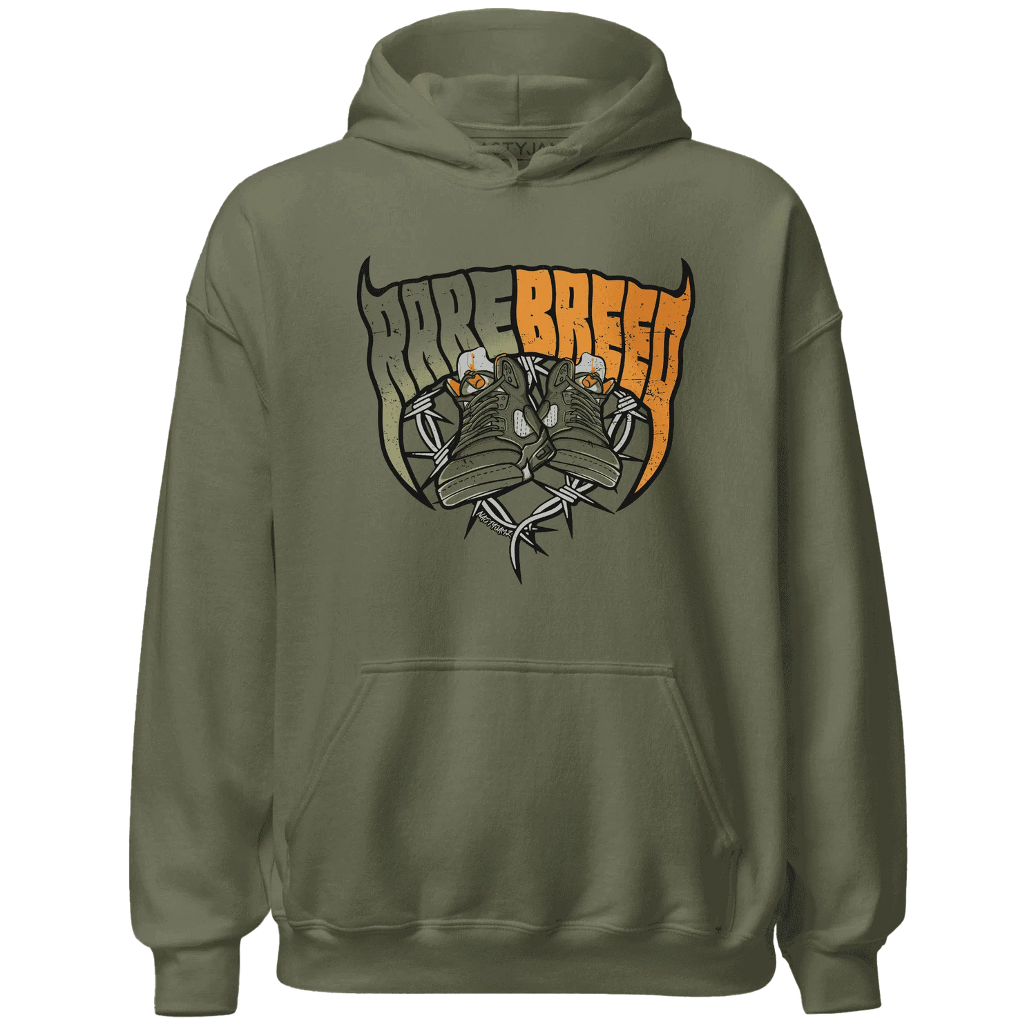 Olive-5s-Hoodie-Match-Rare-Breed-Sneaker