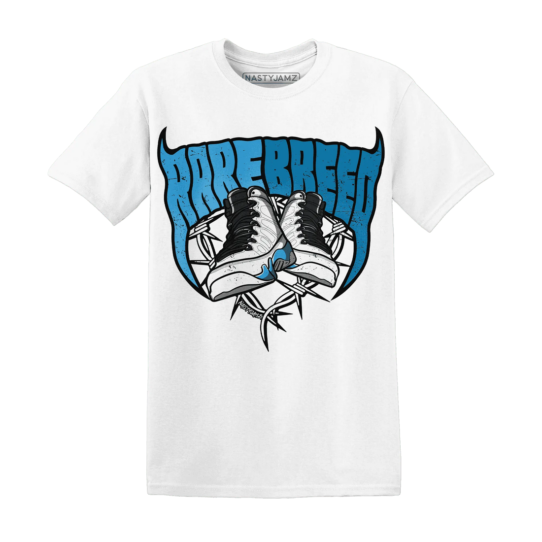 Powder-Blue-9s-T-Shirt-Match-Rare-Breed-Sneaker