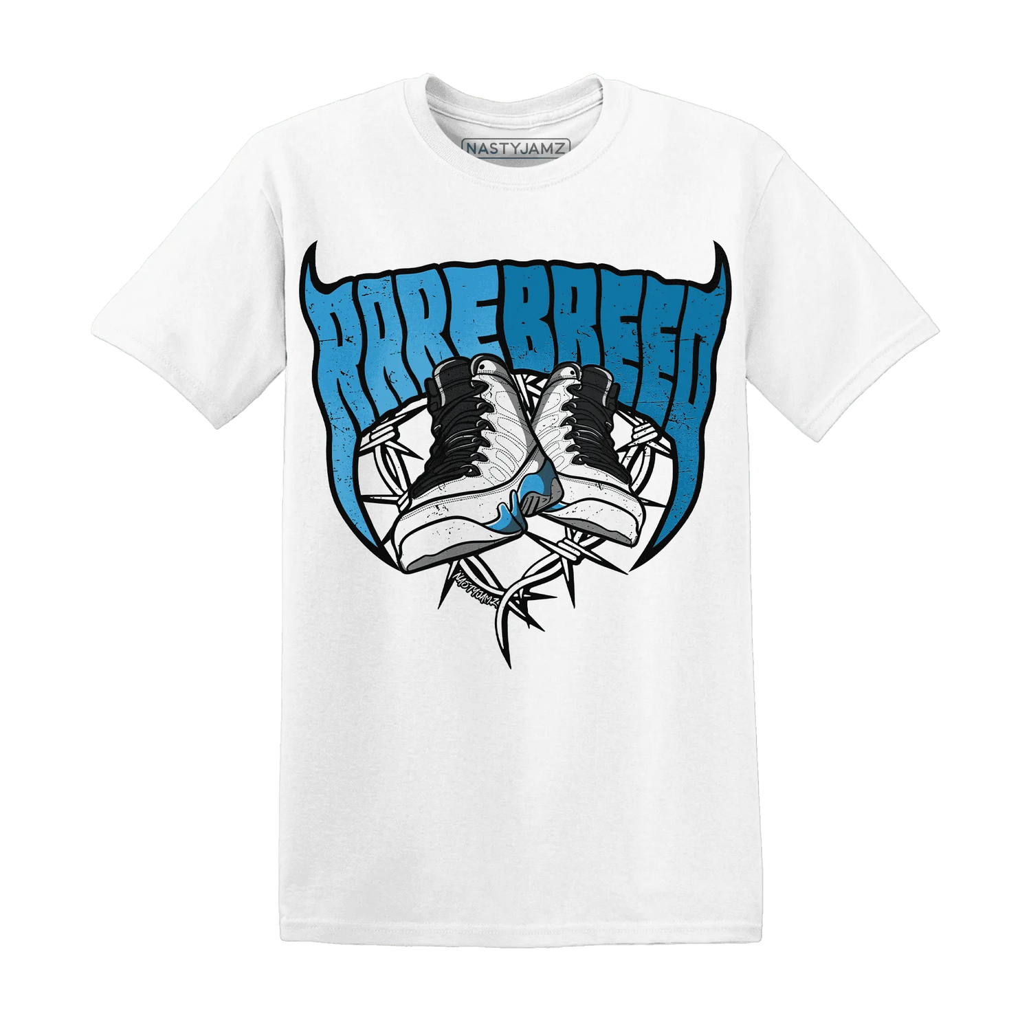 Powder-Blue-9s-T-Shirt-Match-Rare-Breed-Sneaker