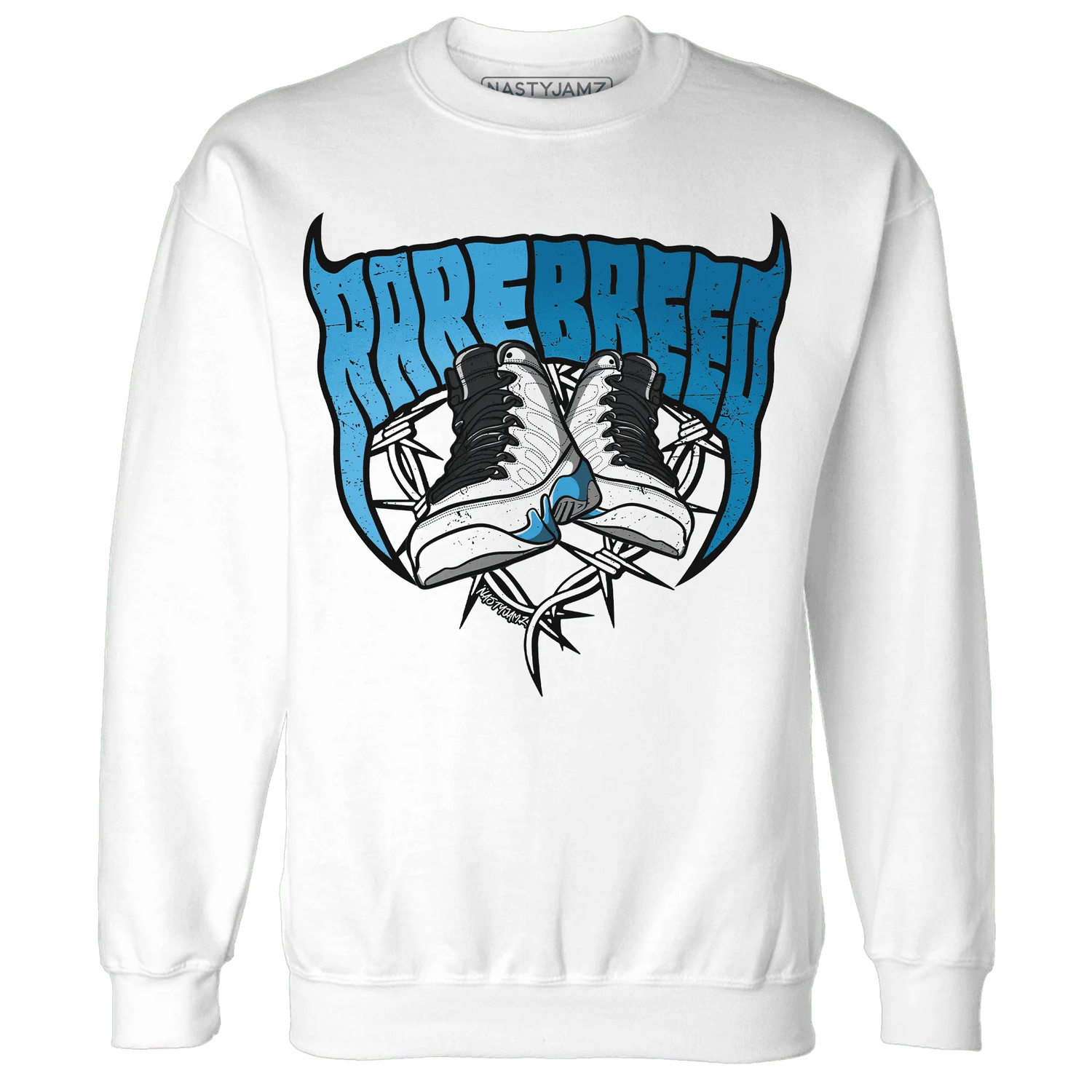 Powder-Blue-9s-Sweatshirt-Match-Rare-Breed-Sneaker