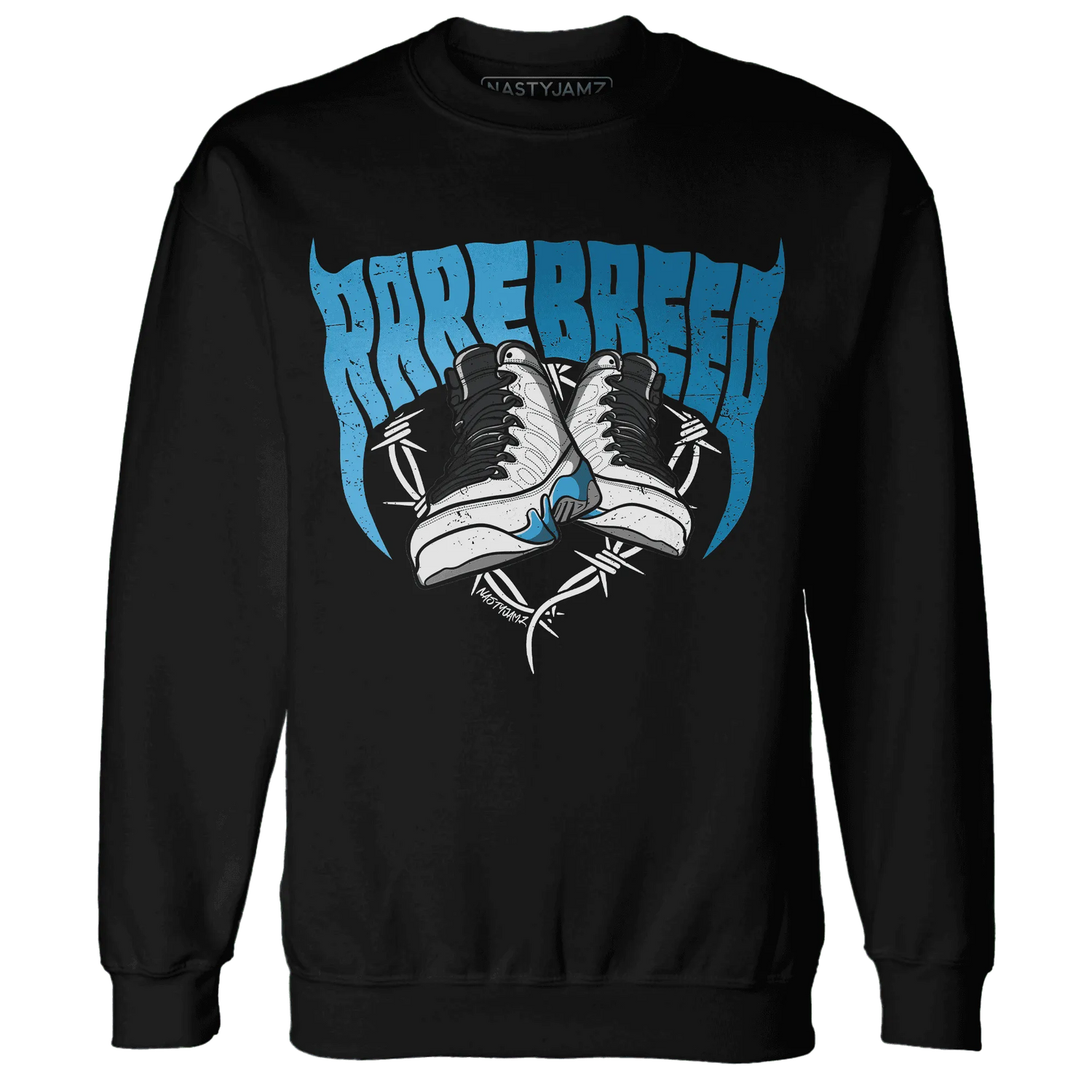 Powder-Blue-9s-Sweatshirt-Match-Rare-Breed-Sneaker
