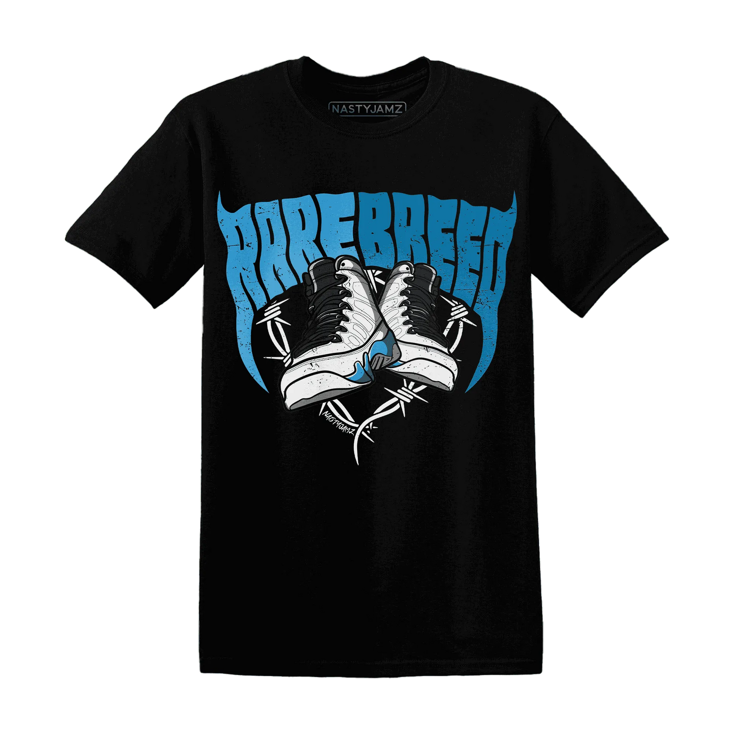 Powder-Blue-9s-T-Shirt-Match-Rare-Breed-Sneaker