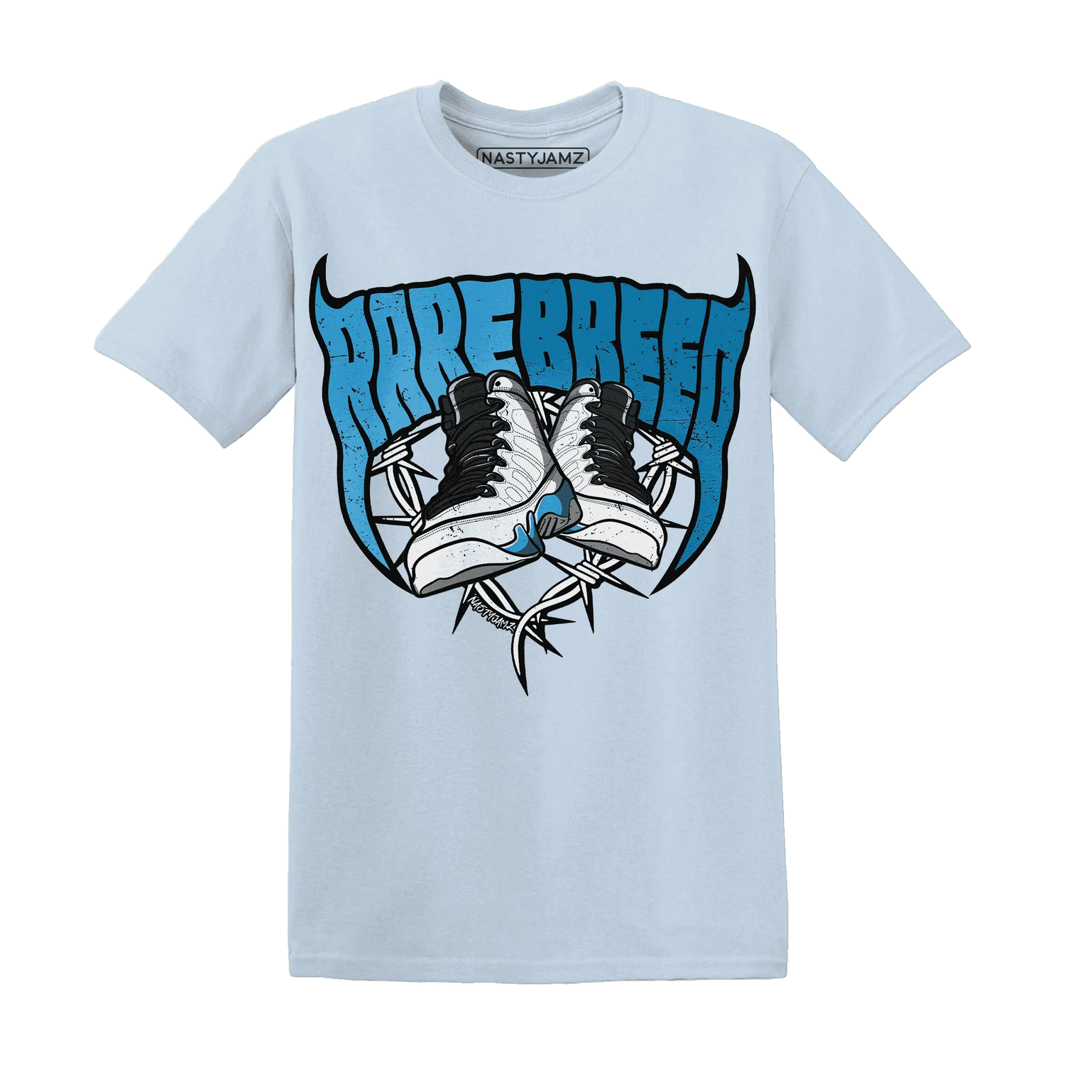 Powder-Blue-9s-T-Shirt-Match-Rare-Breed-Sneaker