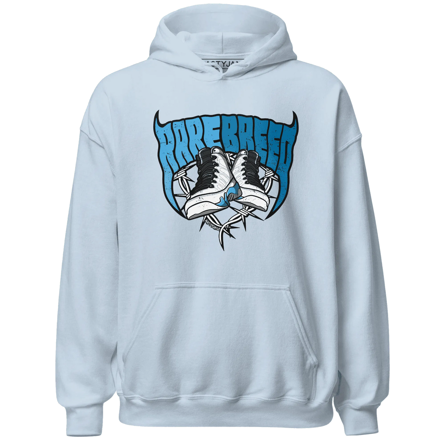 Powder-Blue-9s-Hoodie-Match-Rare-Breed-Sneaker