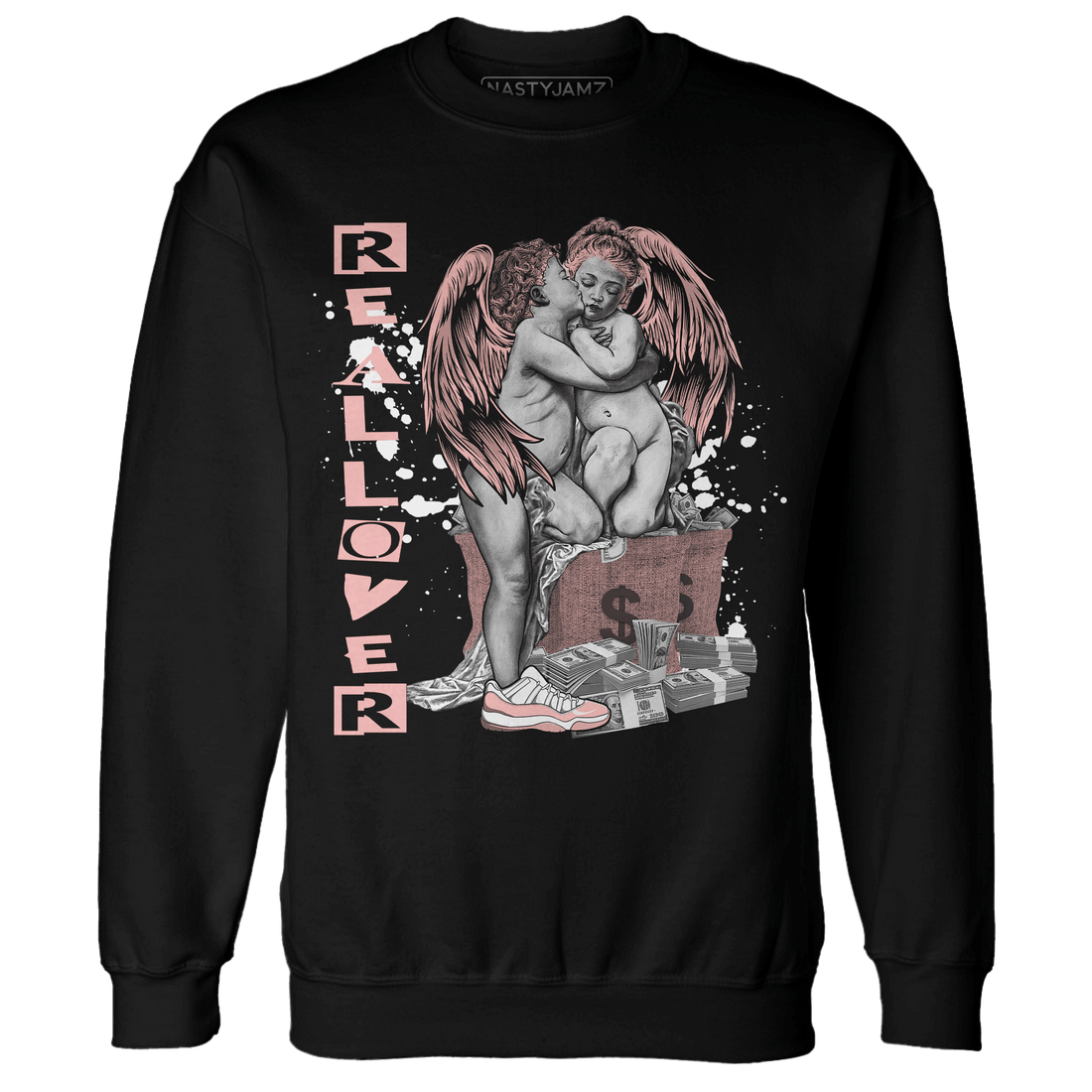 Low Legend Pink 11s Sweatshirt Match Real Lover Angel - NastyJamz