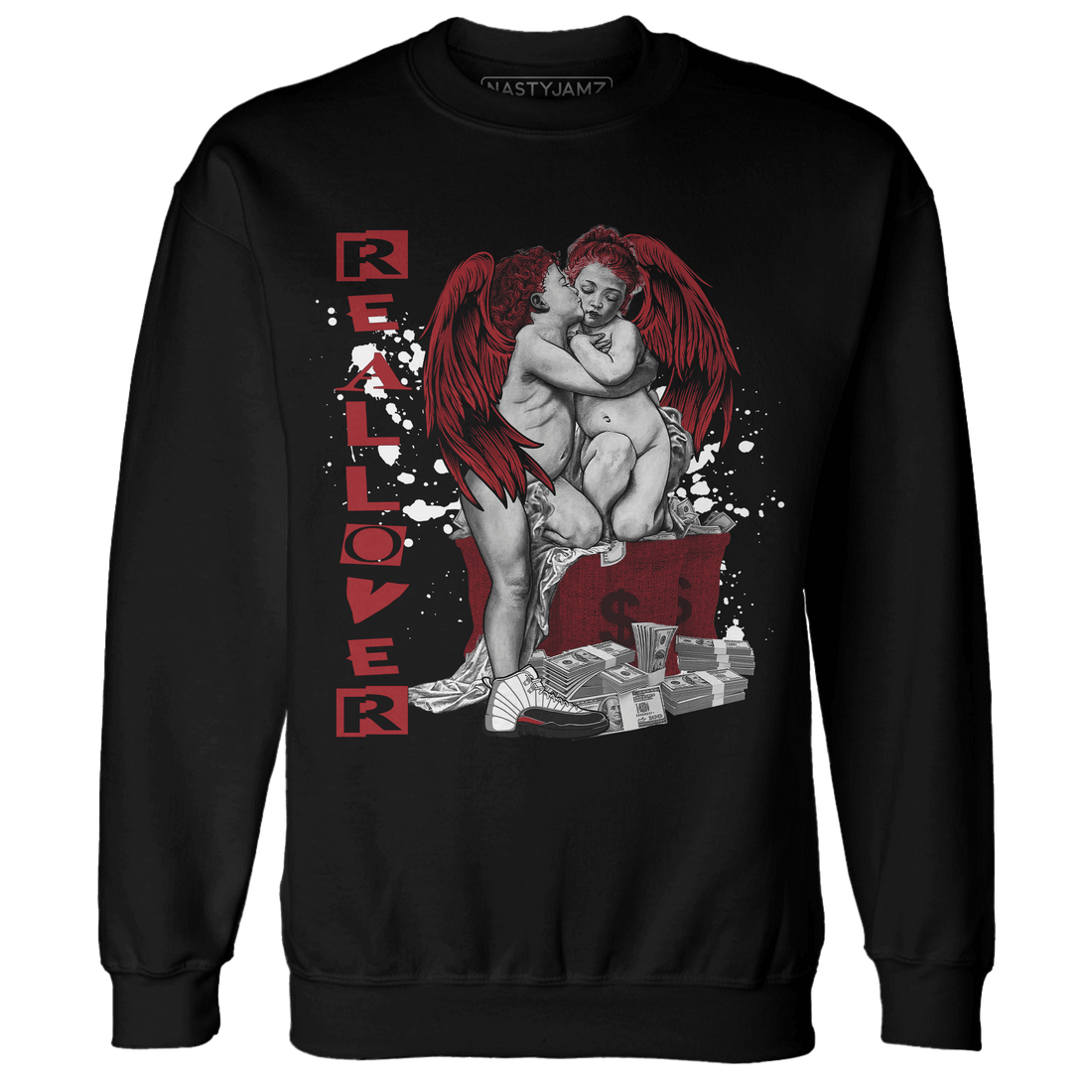 Retro Red Taxi 12s Sweatshirt Match Real Lover Angel - NastyJamz