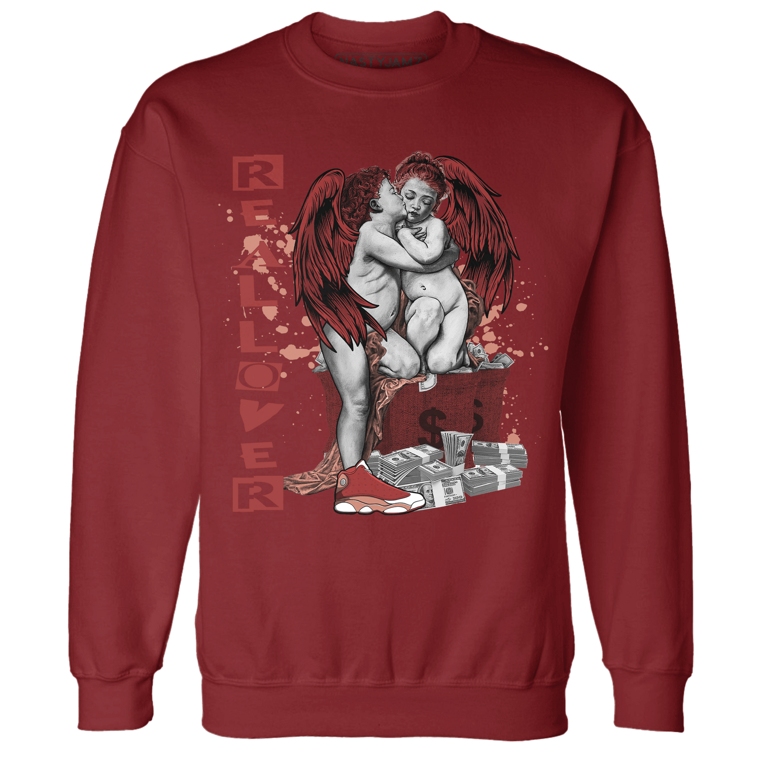 Dune Red 13s Sweatshirt Match Real Lover Angel - NastyJamz