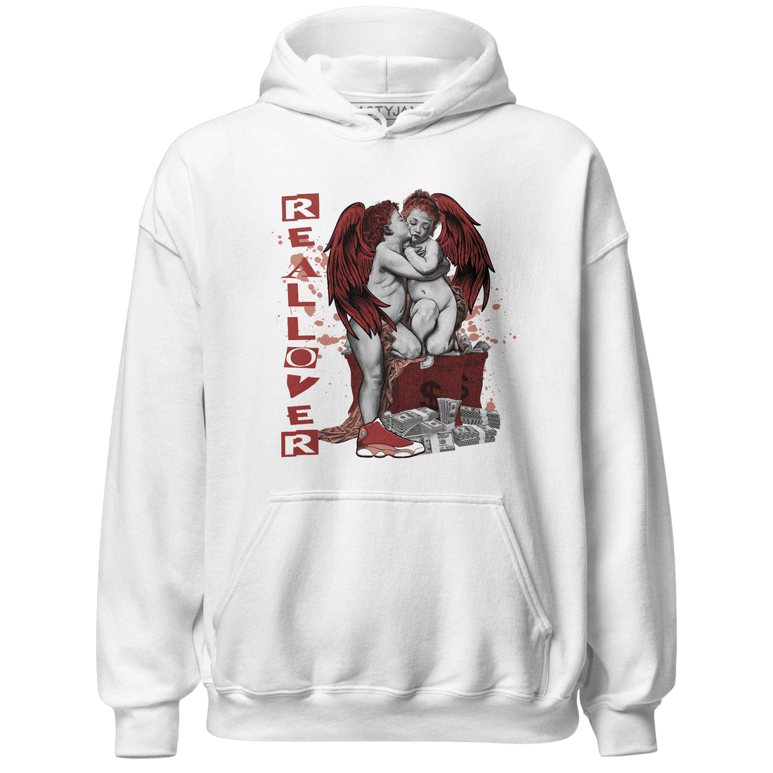 Dune Red 13s Hoodie Match Real Lover Angel - NastyJamz
