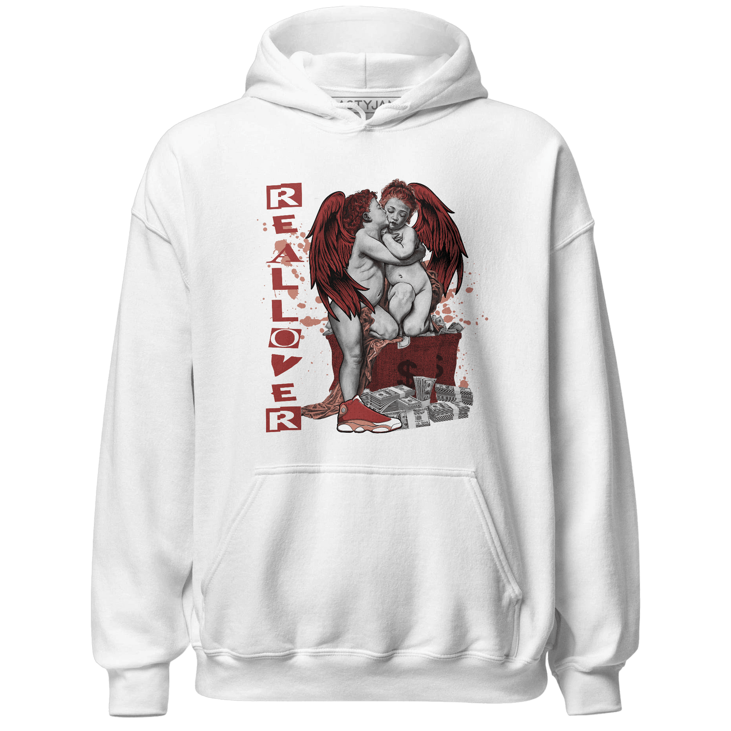 Dune Red 13s Hoodie Match Real Lover Angel - NastyJamz