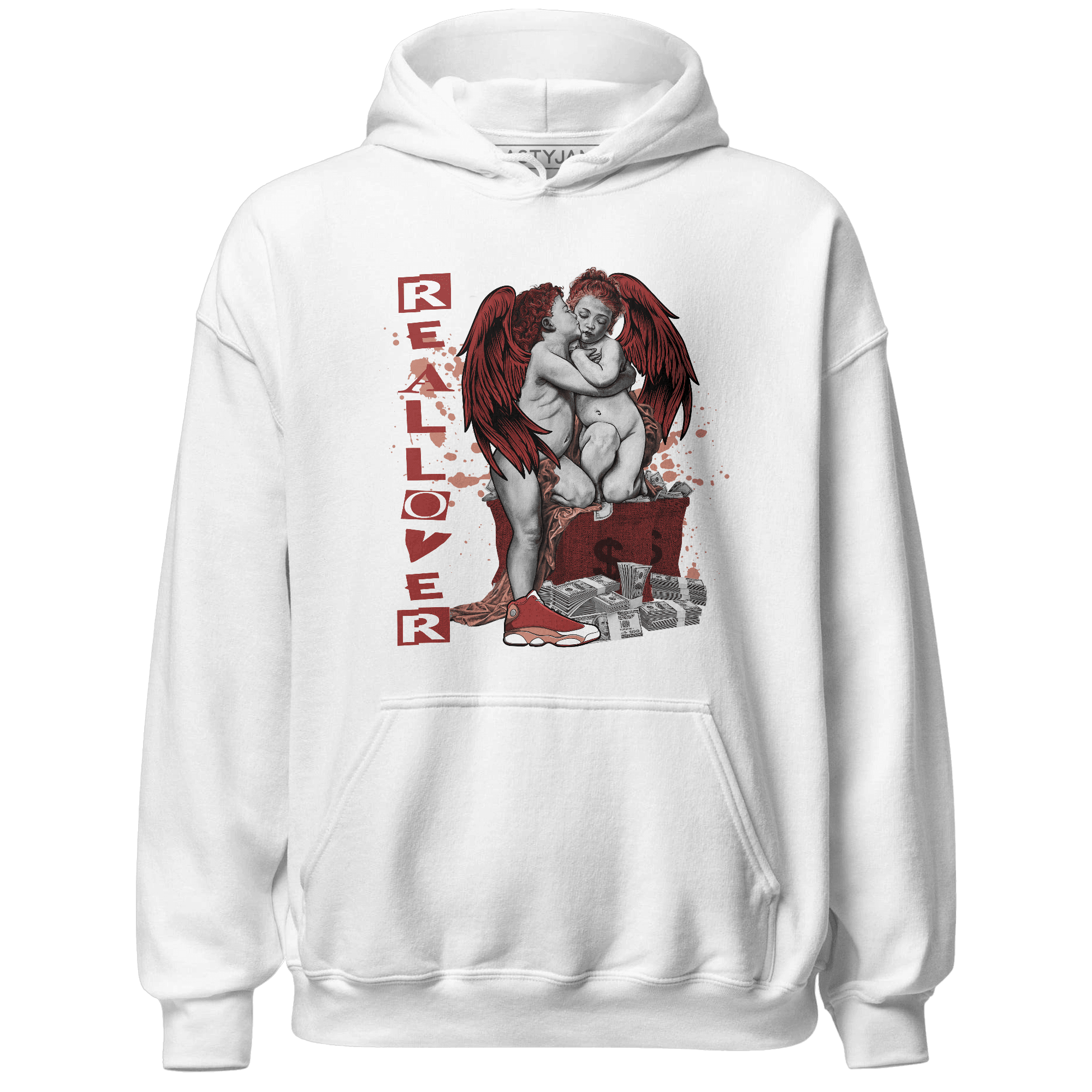 Dune Red 13s Hoodie Match Real Lover Angel - NastyJamz
