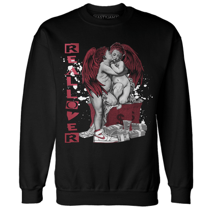 High 85 Metallic Burgundy 1s Sweatshirt Match Real Lover Angel - NastyJamz