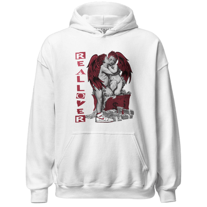 High 85 Metallic Burgundy 1s Hoodie Match Real Lover Angel - NastyJamz