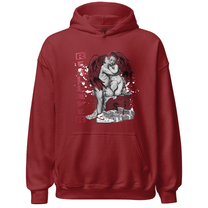 High 85 Metallic Burgundy 1s Hoodie Match Real Lover Angel - NastyJamz