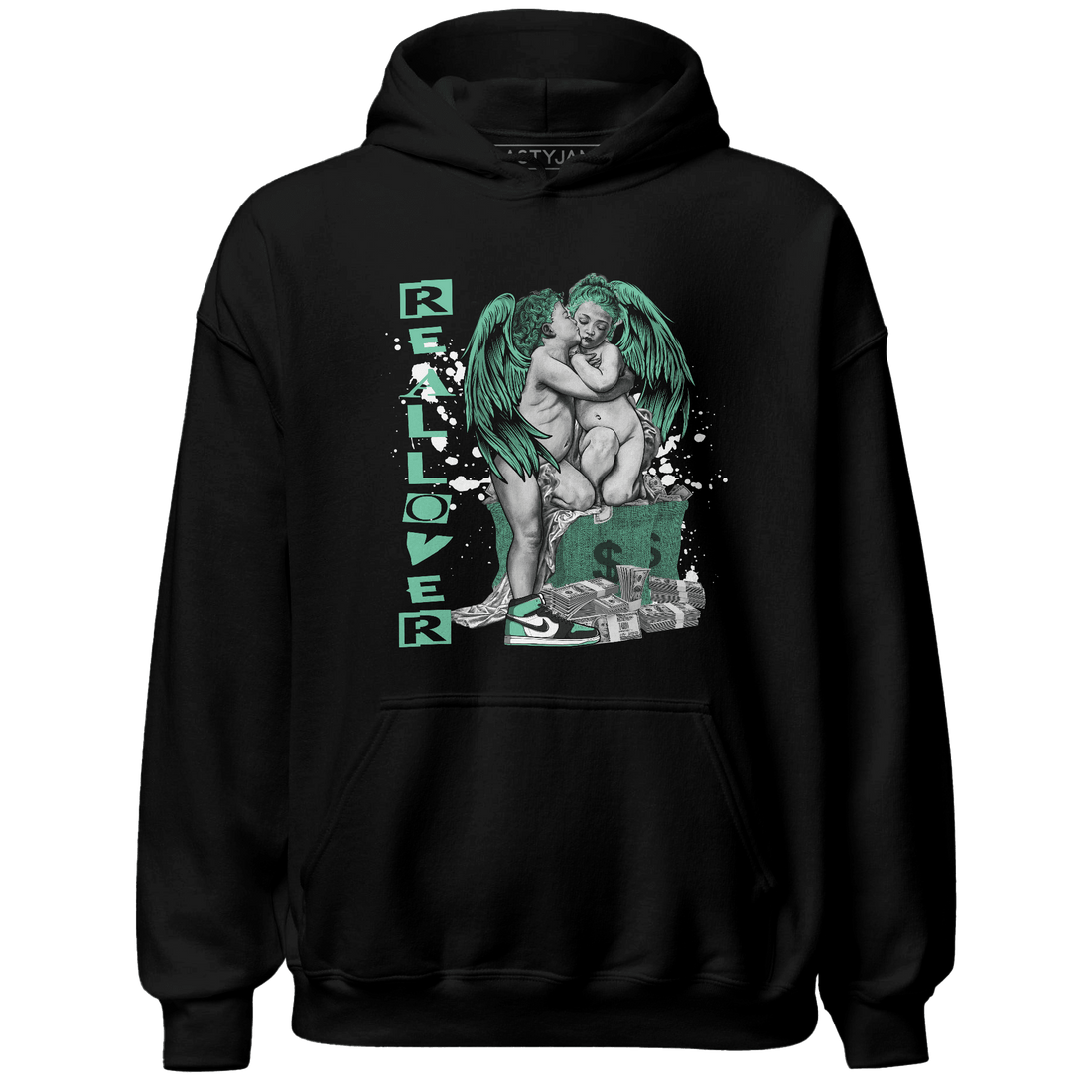 High OG Green Glow 1s Hoodie Match Real Lover Angel - NastyJamz