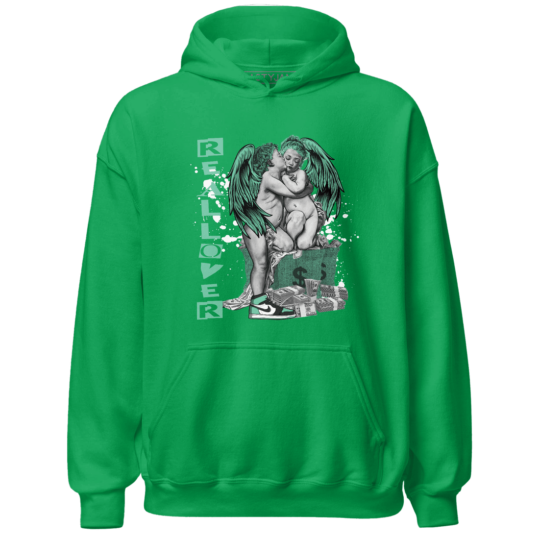 High OG Green Glow 1s Hoodie Match Real Lover Angel - NastyJamz