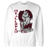 High White Team Red 1s Sweatshirt Match Real Lover Angel - NastyJamz