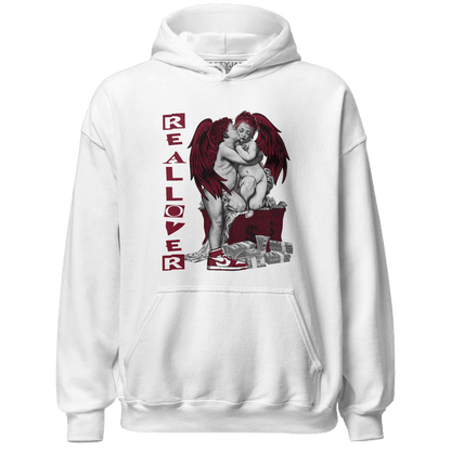 High White Team Red 1s Hoodie Match Real Lover Angel - NastyJamz