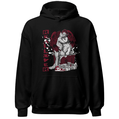 High White Team Red 1s Hoodie Match Real Lover Angel - NastyJamz