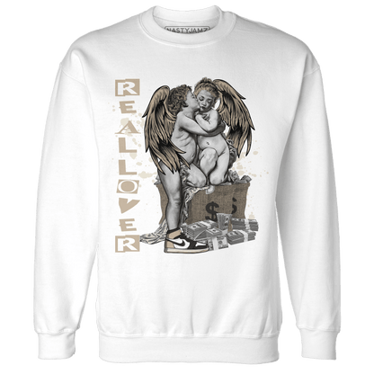 Latte 1s Sweatshirt Match Real Lover Angel - NastyJamz