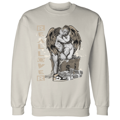 Latte 1s Sweatshirt Match Real Lover Angel - NastyJamz