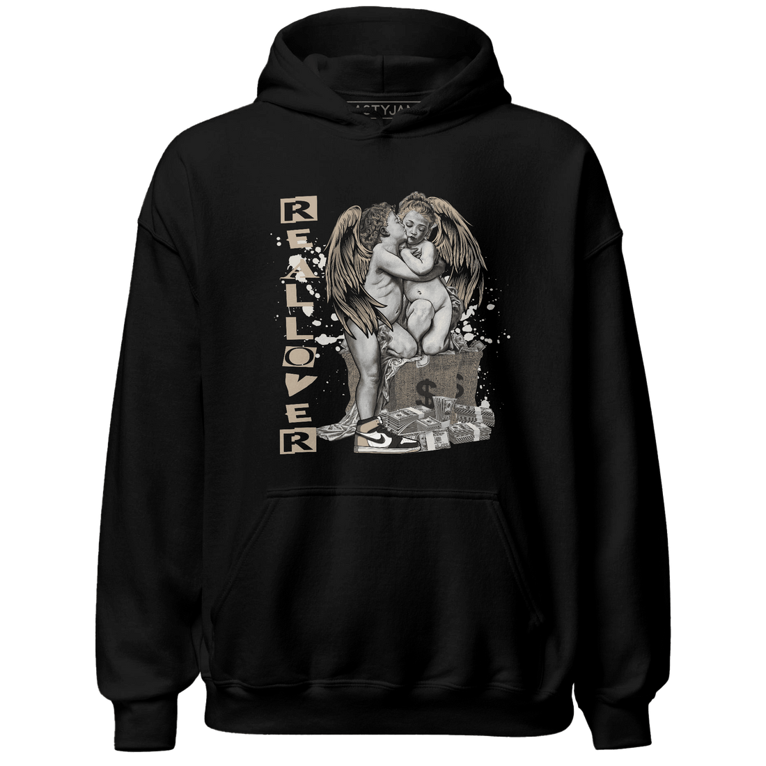 Latte 1s Hoodie Match Real Lover Angel - NastyJamz