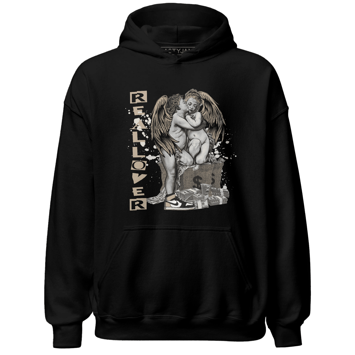 Latte 1s Hoodie Match Real Lover Angel - NastyJamz