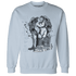 Mid Diffused Blue Grey 1s Sweatshirt Match Real Lover Angel - NastyJamz
