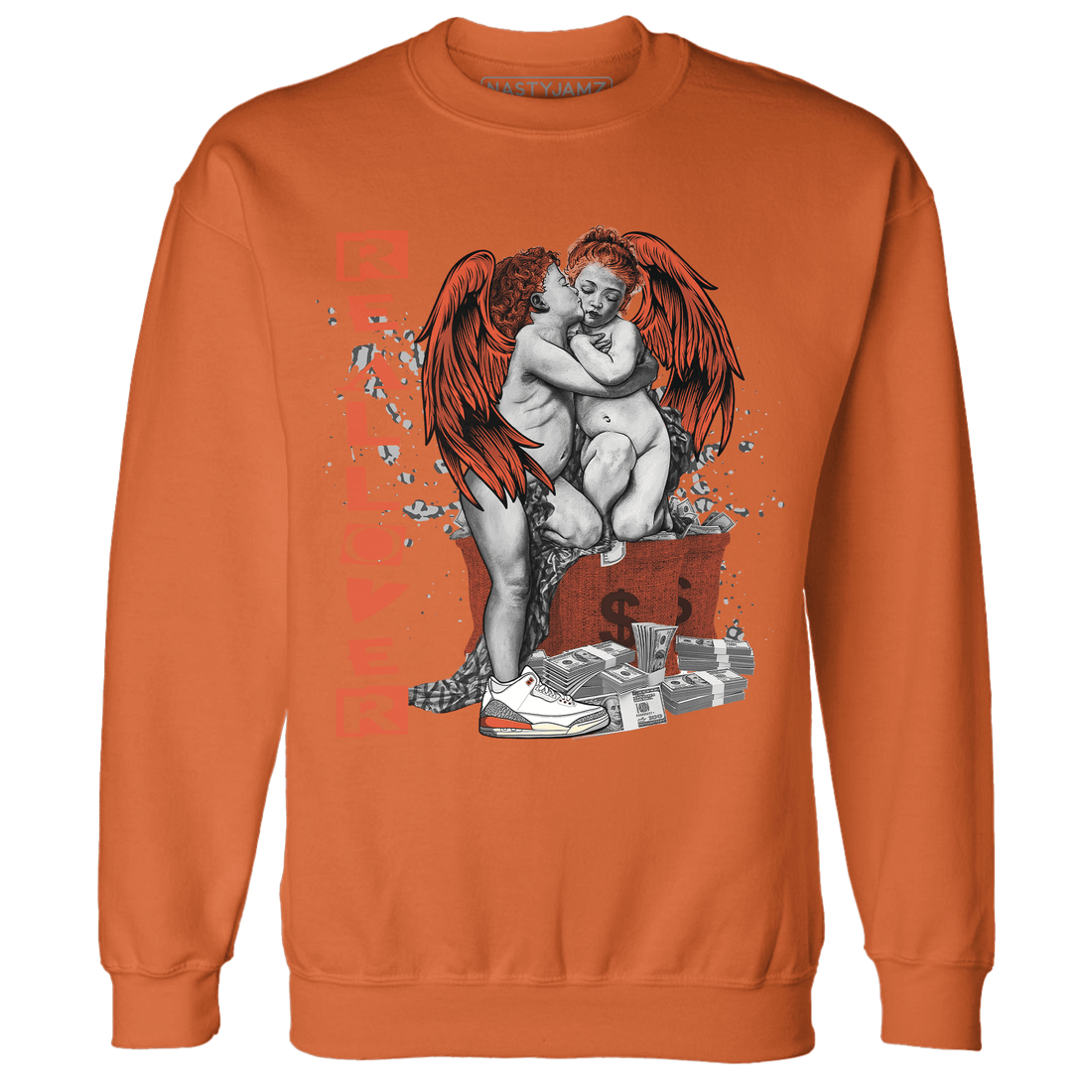 Georgia Peach 3s Sweatshirt Match Real Lover Angel - NastyJamz