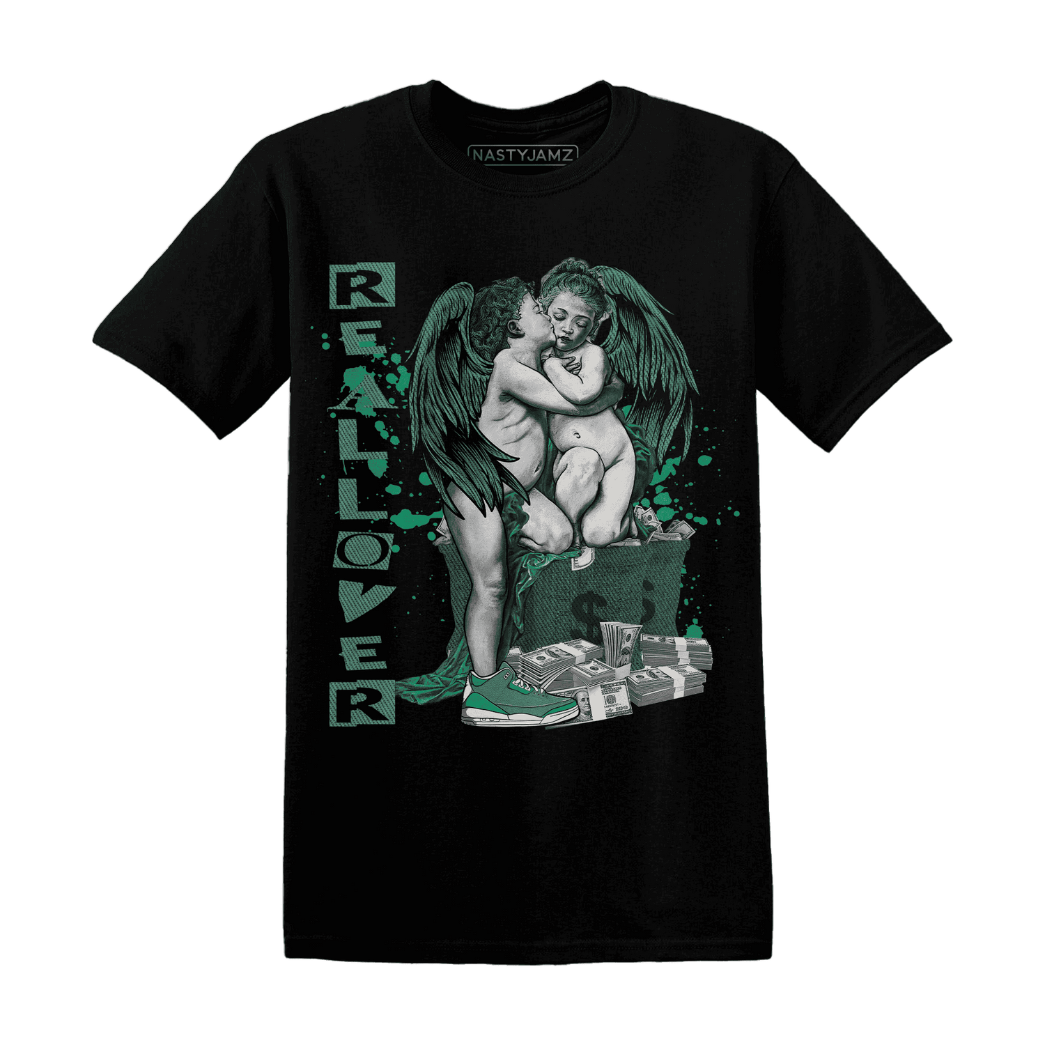 Nina CN Abney 3s T Shirt Match Real Lover Angel - NastyJamz