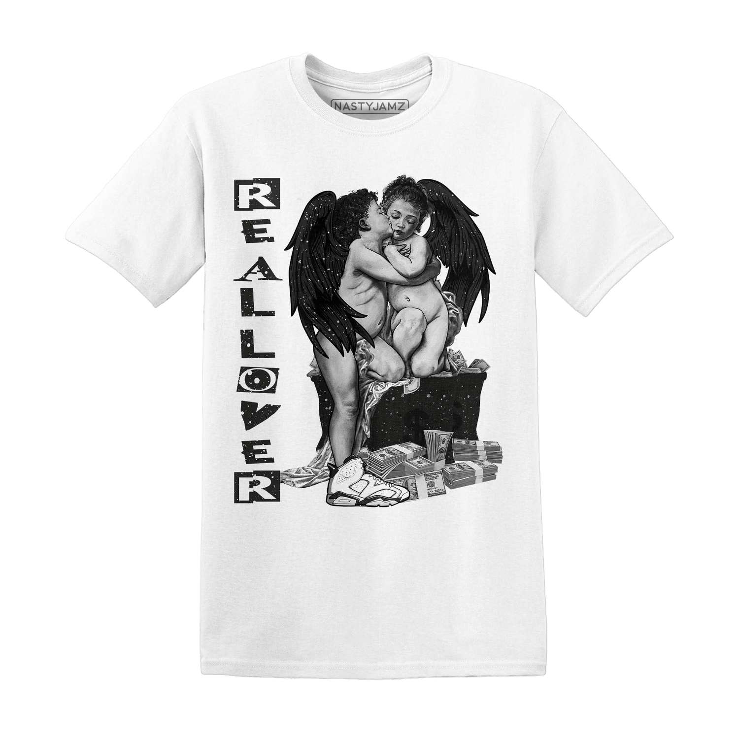 Reverse Oreo 6s T Shirt Match Real Lover Angel - NastyJamz