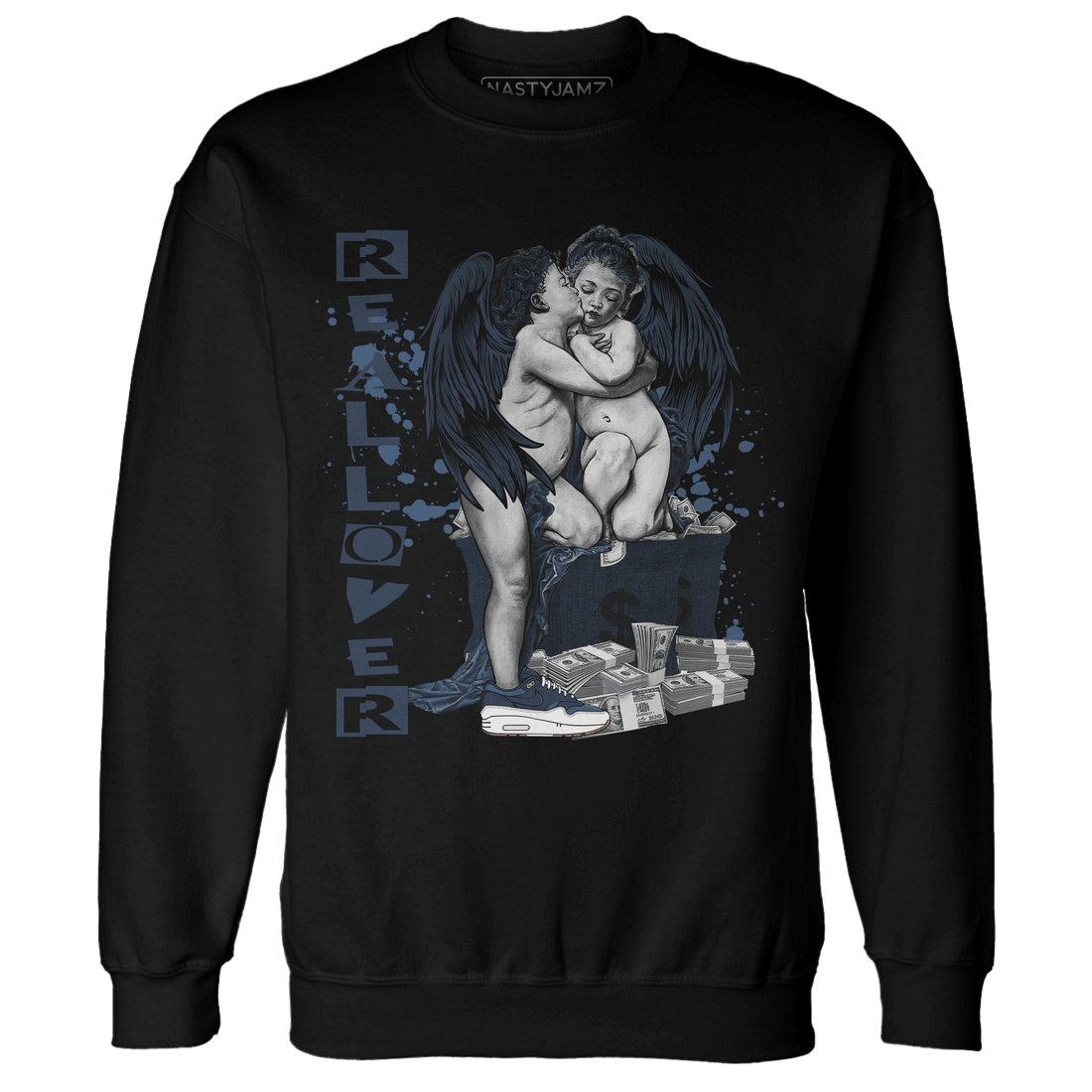AM 1 86 Jackie Robinson Sweatshirt Match Real Lover Angel - NastyJamz