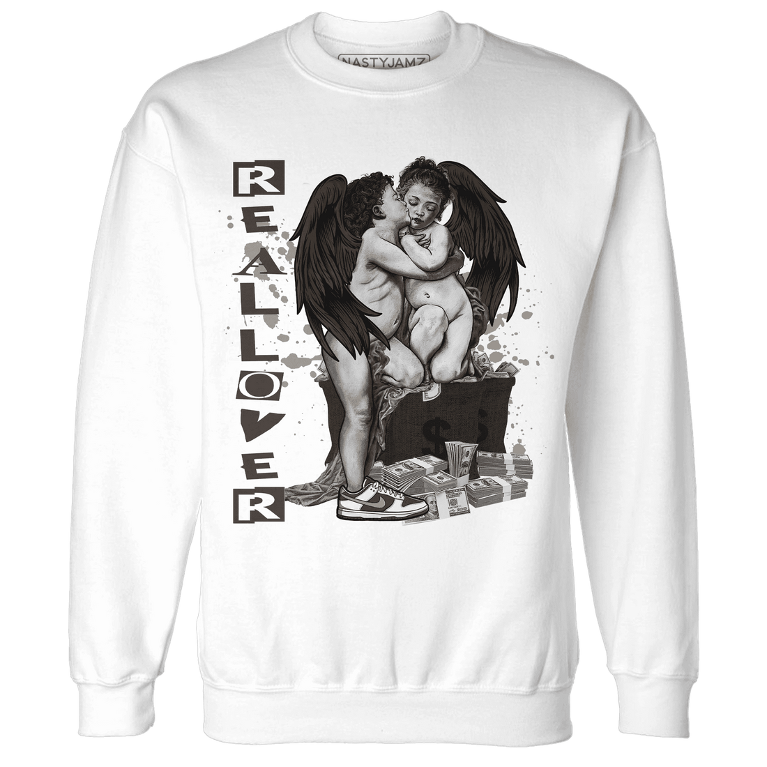 Dunk Low Baroque Brown Sweatshirt Match Real Lover Angel - NastyJamz
