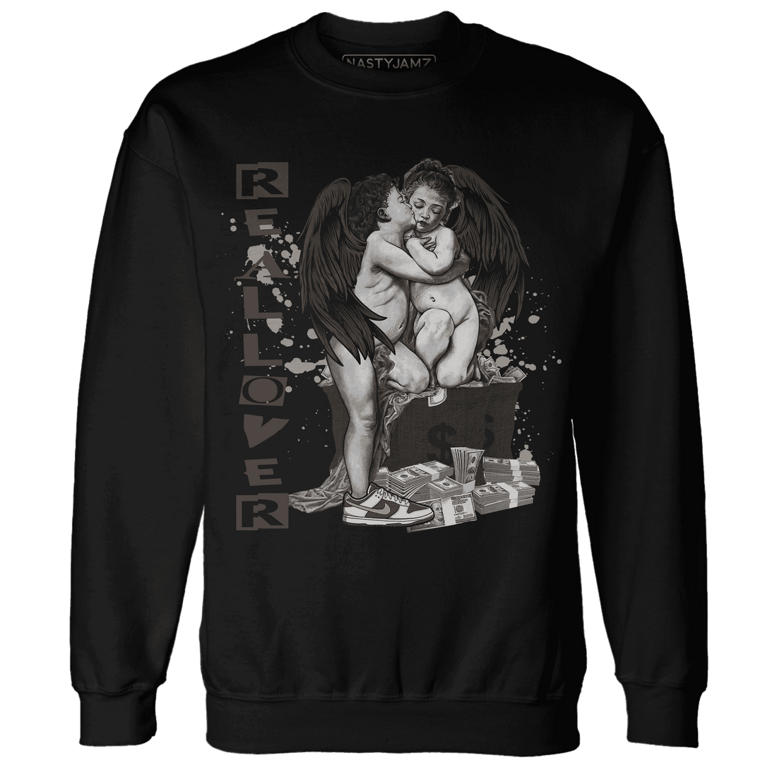 Dunk Low Baroque Brown Sweatshirt Match Real Lover Angel - NastyJamz