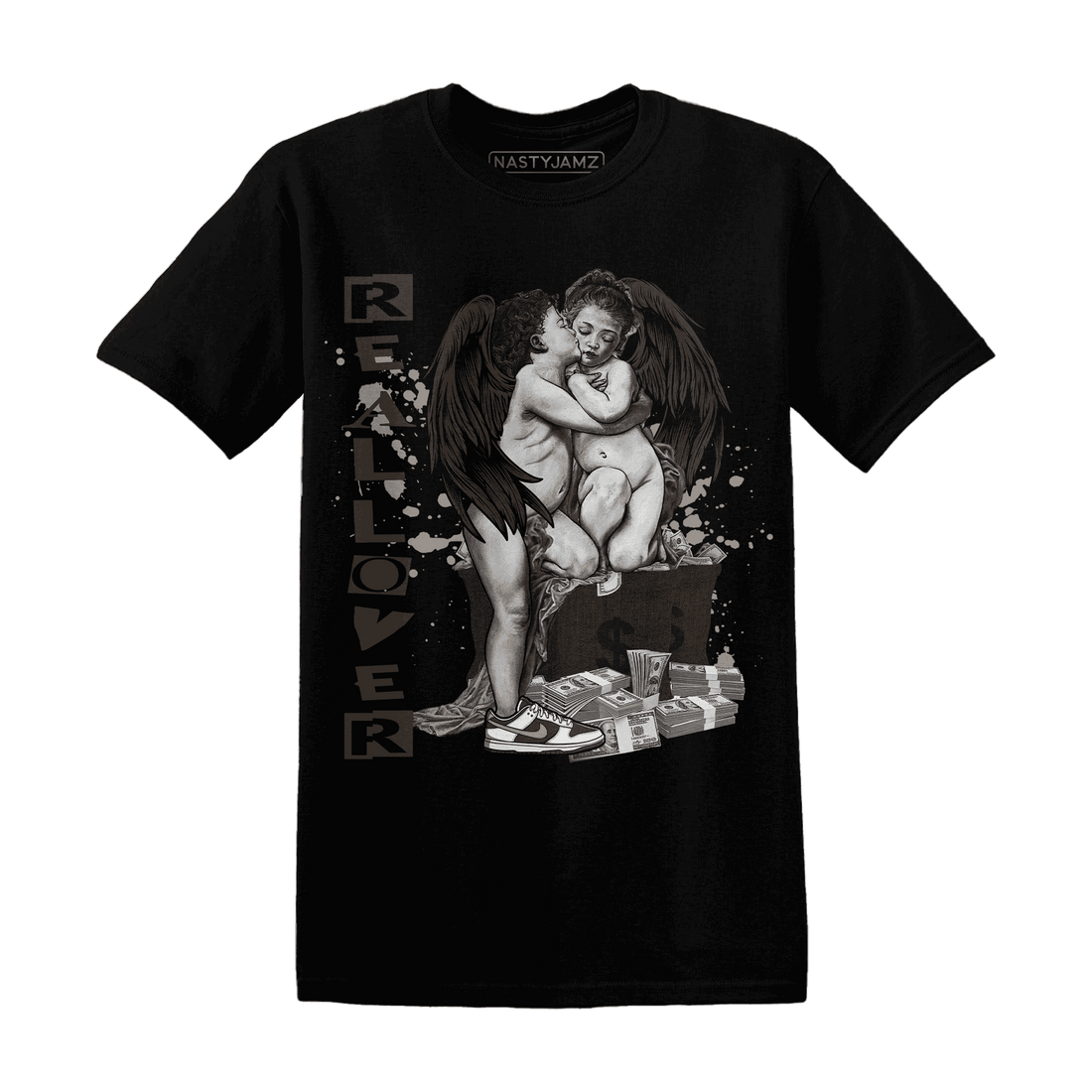 Dunk Low Baroque Brown T Shirt Match Real Lover Angel - NastyJamz