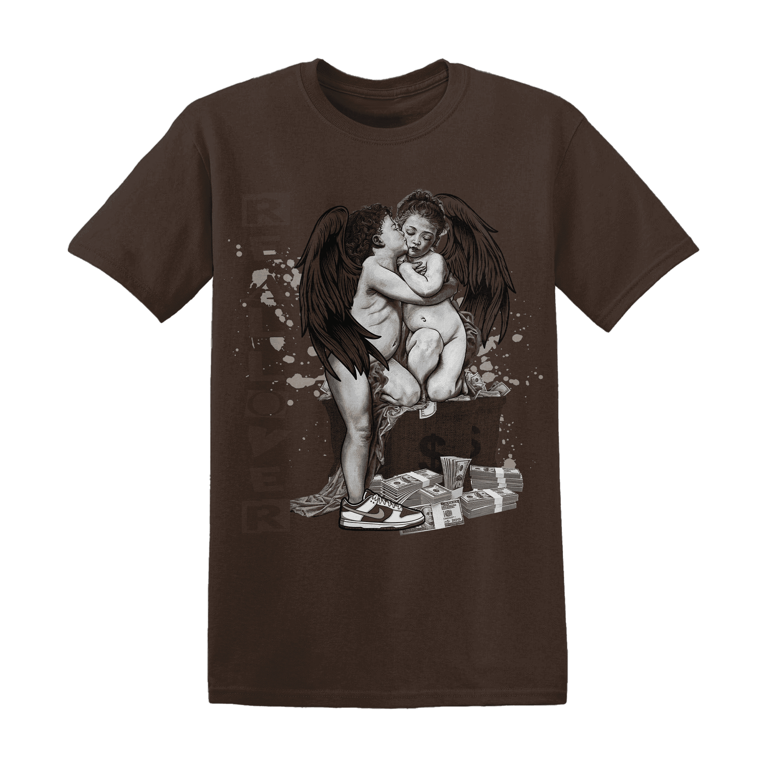 Dunk Low Baroque Brown T Shirt Match Real Lover Angel - NastyJamz