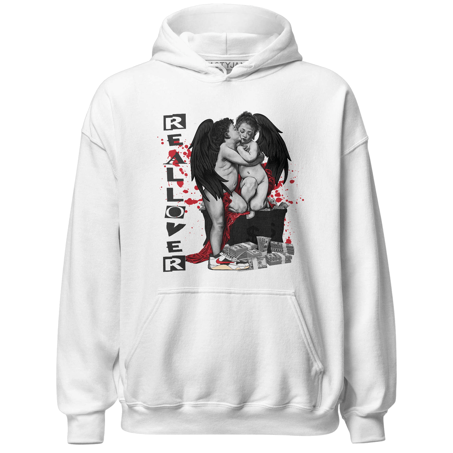 Jumman Jack University Red Hoodie Match Real Lover Angel - NastyJamz