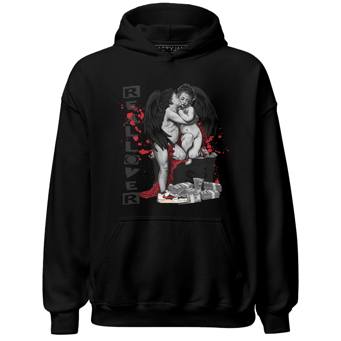 Jumman Jack University Red Hoodie Match Real Lover Angel - NastyJamz