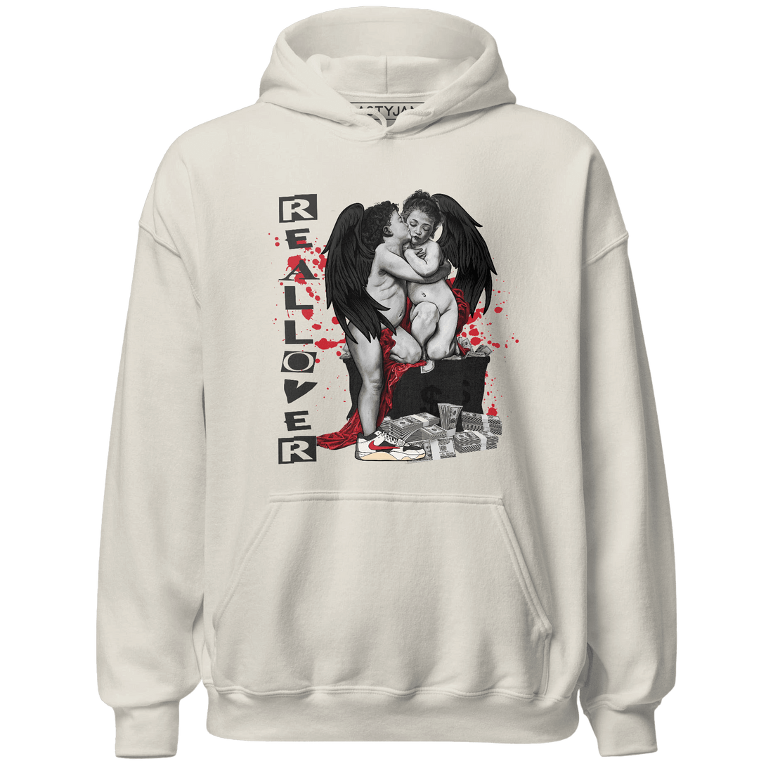 Jumman Jack University Red Hoodie Match Real Lover Angel - NastyJamz