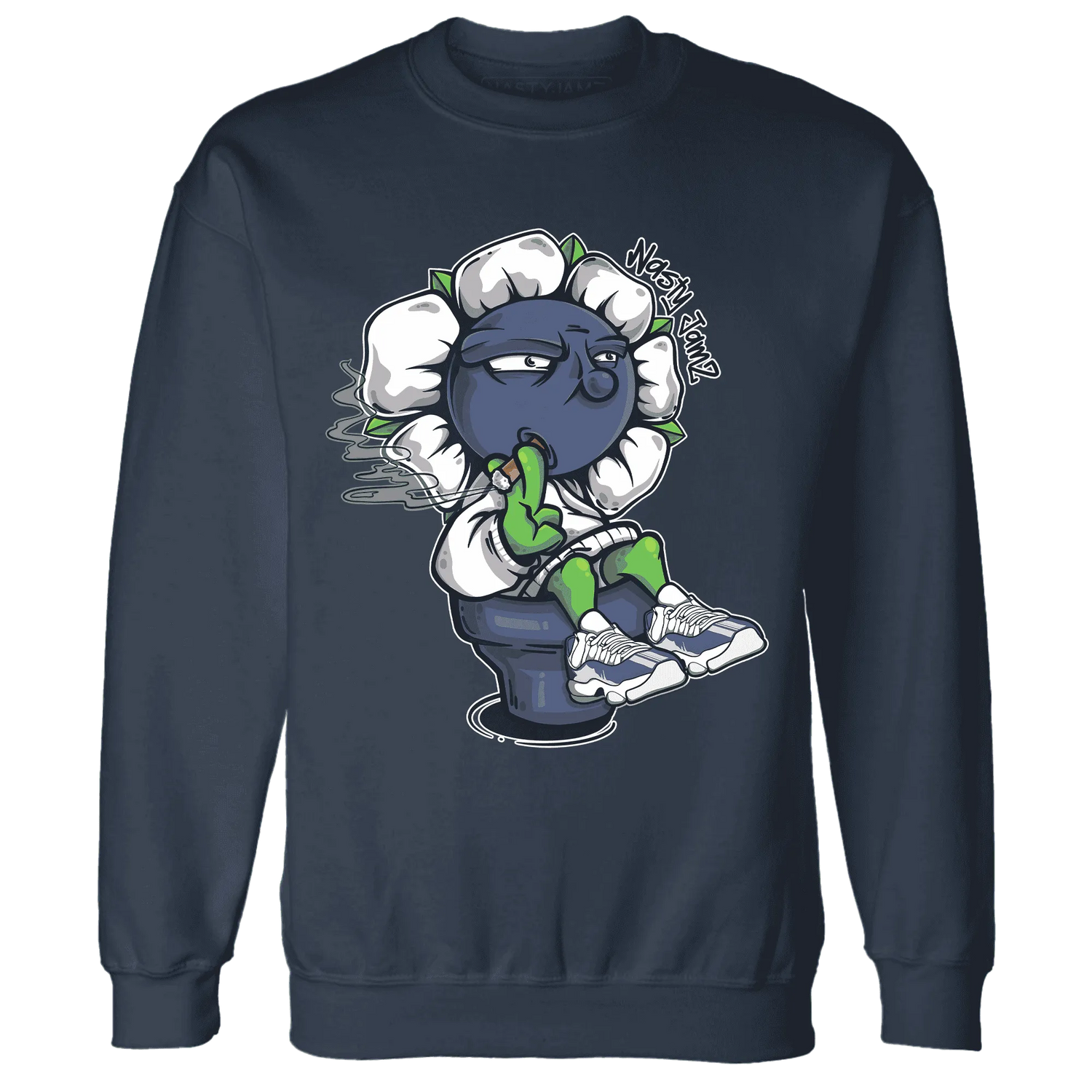 Low-Diffused-Blue-11s-Sweatshirt-Match-Rebel-Bloom