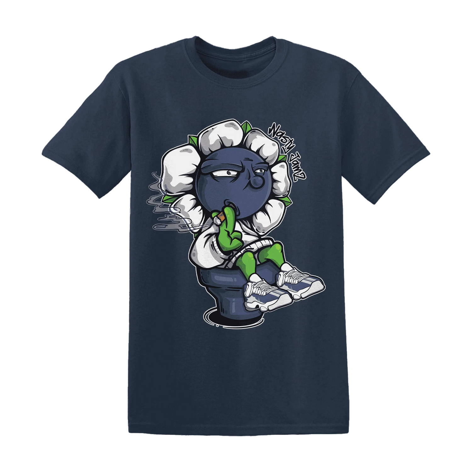 Low-Diffused-Blue-11s-T-Shirt-Match-Rebel-Bloom