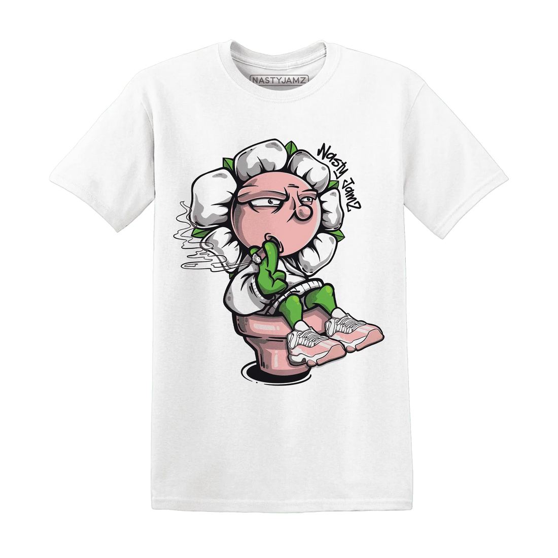 Low-Legend-Pink-11s-T-Shirt-Match-Rebel-Bloom